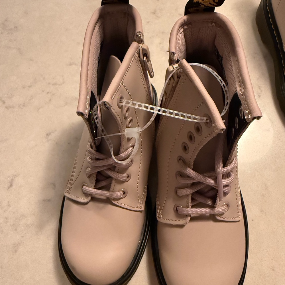 Kids Dr. Martens. Never worn no box. Lace up with side zipper boots  size 11c